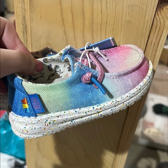 Hey Dude Kids' Multicolor Canvas Moccasins - Picture 1 of 3